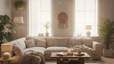 Creating a Cozy and Inviting Living Room with Comfortable Corners and Relaxing Vibes