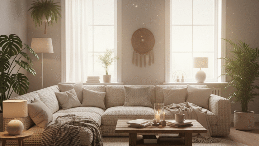 Creating a Cozy and Inviting Living Room with Comfortable Corners and Relaxing Vibes