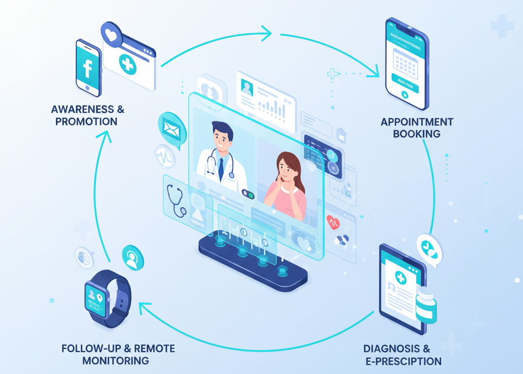Telehealth Promotion and Digital Patient Journey